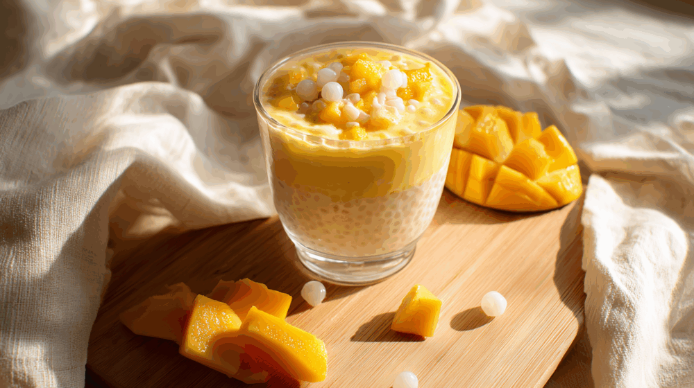 Refreshing Tropical Mango Sago Dessert