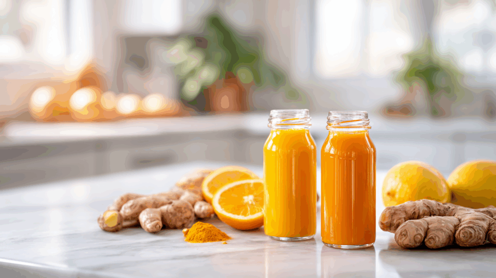 Energizing Ginger Turmeric Wellness Shots