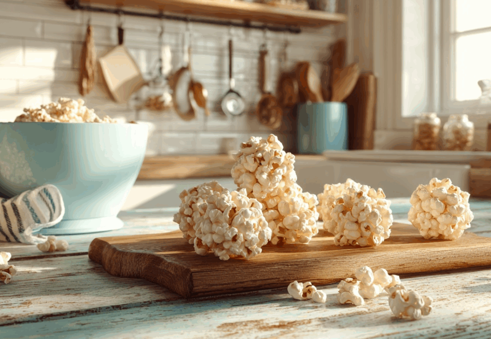 Easy Marshmallow Popcorn Balls